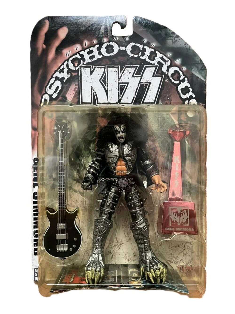 NEW Vintage 1998 McFarlane Toys KISS Psycho Circus Tour GENE SIMMONS Figure